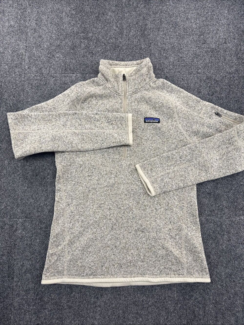 Patagonia Better Sweater 1/4 Zip Women’s S Pelican Gray Fleece Pullover